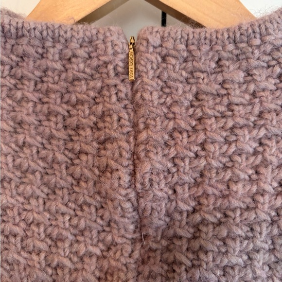TORY BURCH Women's Marnie Sweater Size Small-Champagne/Blush Alpaca Wool Blend - Picture 5 of 10